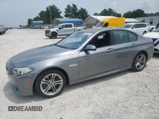 2015 BMW 5 Series 528i xDrive with VIN WBA5A7C53FD628393, listed as a Copart auction lot 59581635 with 120,005 mi miles and Salvage title. Bid and sale history available at DreamBid. Image 1.