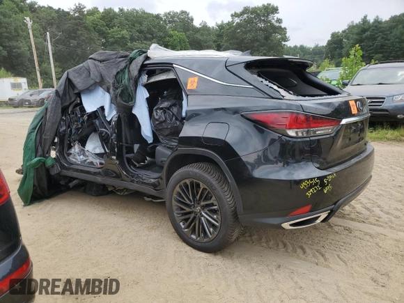 2022 Lexus RX with VIN 2T2HZMDA5NC329272, listed as a Copart auction lot 64598094 with 0 mi miles and Salvage Title. Bid and sale history available at carsss.com. Image 2.
