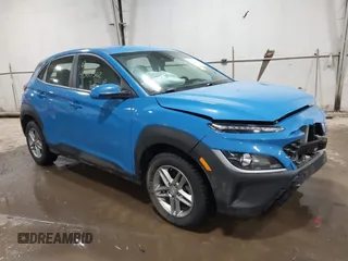 2022 Hyundai Kona SE with VIN KM8K2CAB5NU773515, listed as a IAAI auction lot 41360362 with 14,709 mi miles. Bid and sale history available at carsss.com. Image 1.