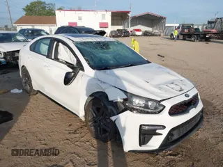 2020 Kia Forte GT-Line with VIN 3KPF34AD8LE251922, listed as a IAAI auction lot 41885015 with 56,505 mi miles. Bid and sale history available at carsss.com. Image 1.