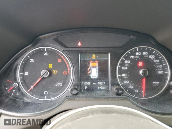 2015 Audi Q5 Premium Plus with VIN WA1CMAFP2FA125400, listed as a Copart auction lot 49182235 with 115,569 mi miles and Salvage title. Bid and sale history available at DreamBid. Image 9.