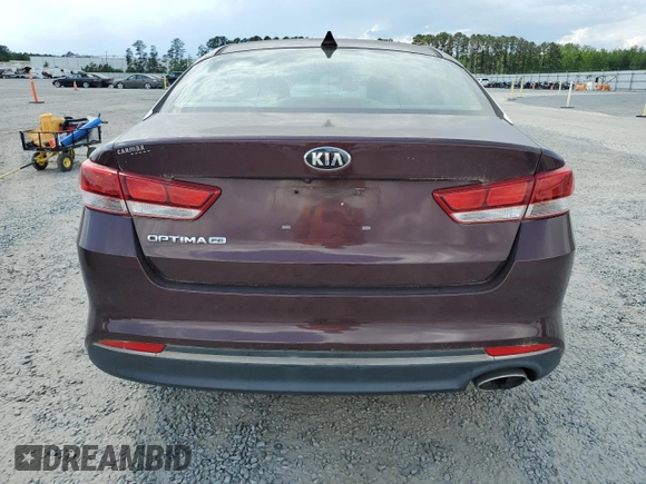 2018 Kia Optima LX with VIN 5XXGT4L3XJG182955, listed as a Copart auction lot 55645555 with 106,210 mi miles and Clean Title. Bid and sale history available at carsss.com. Image 6.