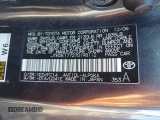 2007 Scion tC Spec with VIN JTKDE177270198112, listed as a Copart auction lot 81738504 with 204,274 mi miles and Salvage Title. Bid and sale history available at carsss.com. Image 13.