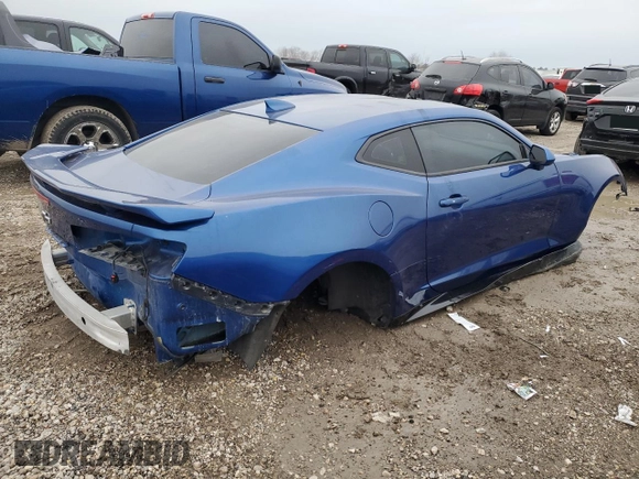 2018 Chevrolet Camaro ZL1 with VIN 1G1FK1R65J0160306, listed as a Copart auction lot 45233055 with Not Provided miles and Salvage Title. Bid and sale history available at DreamBid. Image 3.