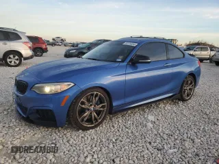 2015 BMW 2 Series M235i with VIN WBA1J7C59FV359017, listed as a Copart auction lot 82226554 with 87,881 mi miles and Salvage Title. Bid and sale history available at carsss.com. Image 1.