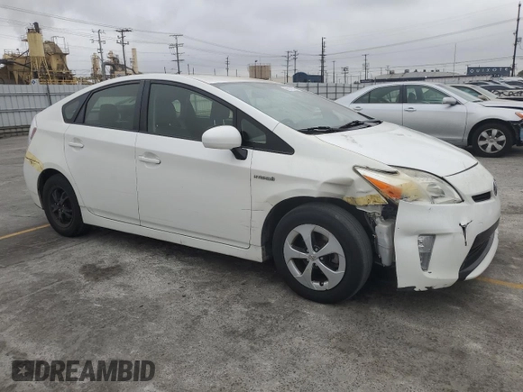 2013 Toyota Prius One with VIN JTDKN3DU7D5568991, listed as a Copart auction lot 56021325 with 118,235 mi miles and Salvage Title. Bid and sale history available at DreamBid. Image 4.