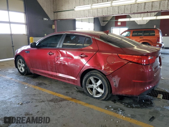 2015 Kia Optima LX with VIN 5XXGM4A78FG435796, listed as a Copart auction lot 45652035 with 160,528 mi miles and Salvage Title. Bid and sale history available at carsss.com. Image 2.