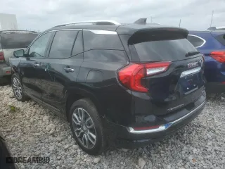2024 GMC Terrain Denali with VIN 3GKALXEGXRL382701, listed as a Copart auction lot 49453505 with 3,542 mi miles and Salvage Title. Bid and sale history available at carsss.com. Image 2.