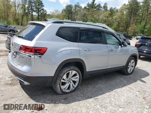 2021 Volkswagen Atlas SE z VIN 1V2HR2CA6MC578695, wystawiony jako Copart lot #55971135 z przebiegiem 94 123 mil mil oraz Szkoda całkowita • Salvage title. Historia ofert i sprzedaży dostępna na DreamBid. Obrazek 3.
