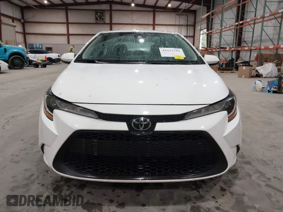 2020 Toyota Corolla LE with VIN 5YFEPRAE3LP047159, listed as a IAAI auction lot 41925345 with 57,505 mi miles. Bid and sale history available at carsss.com. Image 12.
