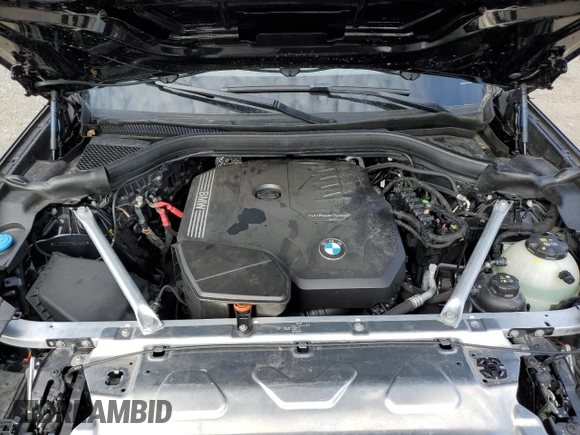 2024 BMW X3 xDrive30i with VIN 5UX53DP07R9U41254, listed as a Copart auction lot 50654335 with 10,357 mi miles and Salvage Title. Bid and sale history available at DreamBid. Image 12.