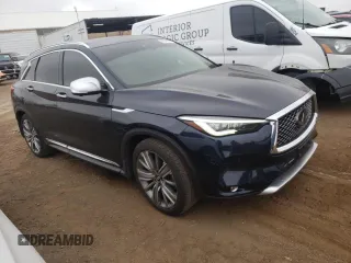 2021 Infiniti QX50 SENSORY with VIN 3PCAJ5CB8MF113455, listed as a Copart auction lot 66349874 with 32,667 mi miles and Salvage Title. Bid and sale history available at carsss.com. Image 4.