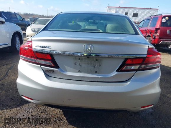 2015 Honda Civic Sedan LX with VIN 19XFB2F53FE008578, listed as a IAAI auction lot 41918815 with 93,860 mi miles. Bid and sale history available at carsss.com. Image 17.