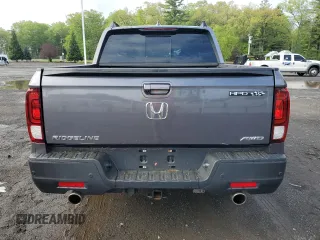 2022 Honda Ridgeline RTL-E with VIN 5FPYK3F79NB013946, listed as a Copart auction lot 55568745 with 21,541 mi miles and Salvage title. Bid and sale history available at DreamBid. Image 6.