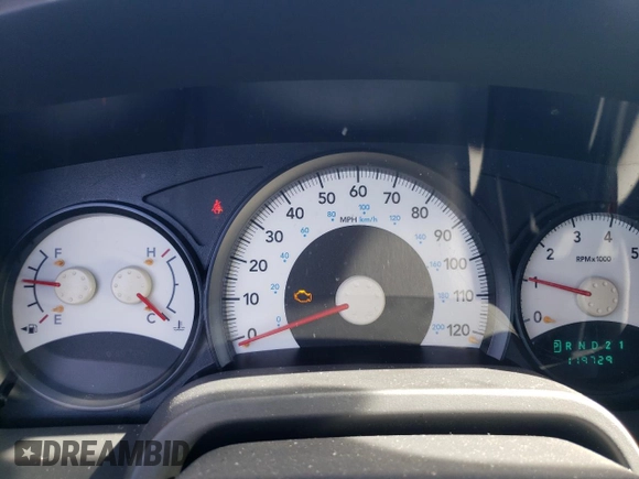 2008 Dodge Dakota ST with VIN 1D7HE22K18S539599, listed as a Copart auction lot 45769415 with 119,729 mi miles and Salvage Title. Bid and sale history available at carsss.com. Image 9.