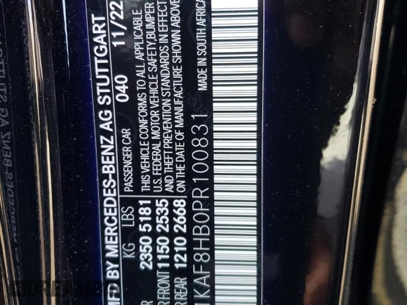 2023 Mercedes-Benz C 43 AMG with VIN W1KAF8HB0PR100831, listed as a Copart auction lot 67601874 with 10,793 mi miles and Salvage Title. Bid and sale history available at DreamBid. Image 13.