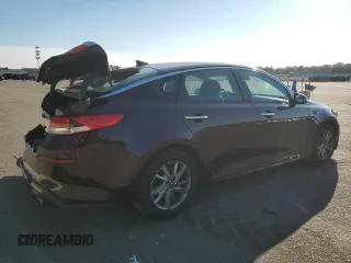 2019 Kia Optima LX with VIN 5XXGT4L38KG317979, listed as a Copart auction lot 48160105 with 160,797 mi miles and Salvage Title. Bid and sale history available at carsss.com. Image 3.