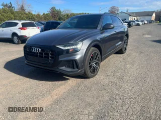 2021 Audi Q8 Prestige with VIN WA1FVAF17MD008493, listed as a Copart auction lot 79915604 with 107,480 mi miles and Clean title. Bid and sale history available at DreamBid. Image 1.