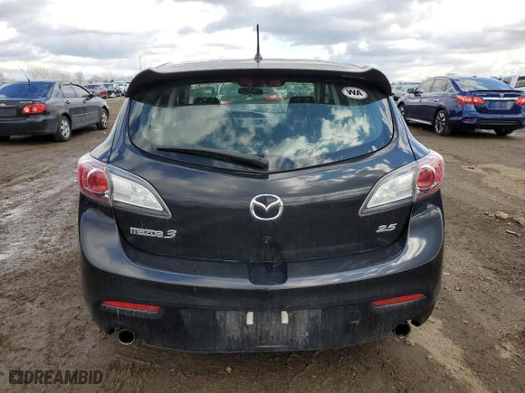 2010 Mazda Mazda3 s Sport with VIN JM1BL1H65A1274790, listed as a Copart auction lot 46900385 with 138,417 mi miles and Salvage Title. Bid and sale history available at carsss.com. Image 6.