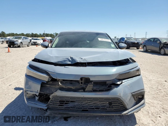 2024 Honda Civic Sedan Touring with VIN 2HGFE1F95RH330640, listed as a Copart auction lot 50078485 with 10,108 mi miles and Salvage Title. Bid and sale history available at carsss.com. Image 5.