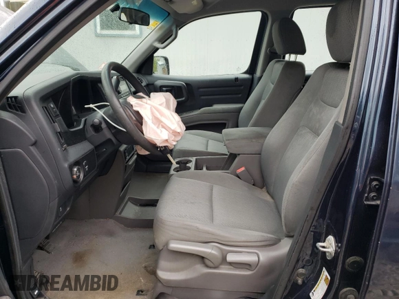 2012 Honda Ridgeline RT with VIN 5FPYK1F27CB454710, listed as a Copart auction lot 57634595 with 168,131 mi miles and Salvage title. Bid and sale history available at DreamBid. Image 7.
