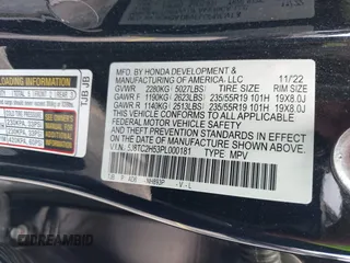 2023 Acura RDX Technology z VIN 5J8TC2H53PL000181, wystawiony jako IAAI lot #42717272 z przebiegiem 10 630 mil mil oraz . Historia ofert i sprzedaży dostępna na DreamBid. Obrazek 9.