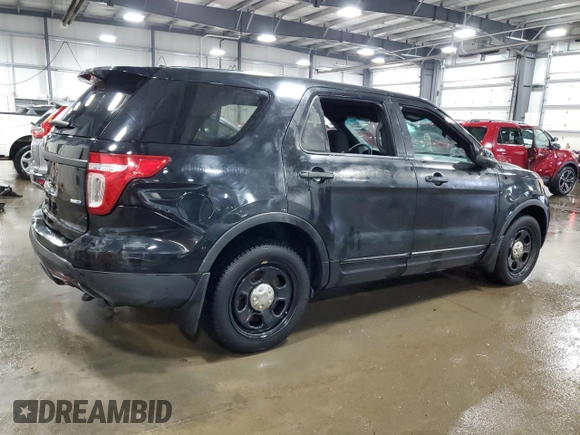 2015 Ford Utility Police Interceptor with VIN 1FM5K8AR6FGC52505, listed as a Copart auction lot 61448574 with 0 mi miles and Salvage Title. Bid and sale history available at carsss.com. Image 3.