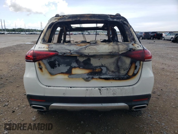 2022 Mercedes-Benz GLE 350 with VIN 4JGFB4KB1NA736646, listed as a Copart auction lot 60648835 with Not provided miles and Salvage title. Bid and sale history available at DreamBid. Image 6.