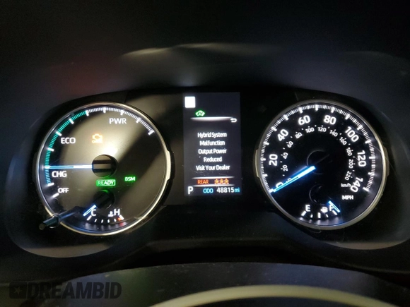 2021 Toyota RAV4 Hybrid LE z VIN 4T3B6RFVXMU053269, wystawiony jako Copart lot #54690095 z przebiegiem 48 815 mil mil oraz Szkoda całkowita • Salvage title. Historia ofert i sprzedaży dostępna na DreamBid. Obrazek 9.