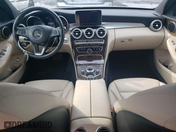 2018 Mercedes-Benz C 300 with VIN 55SWF4KB7JU281262, listed as a Copart auction lot 50634605 with 75,079 mi miles and Salvage Title. Bid and sale history available at DreamBid. Image 8.