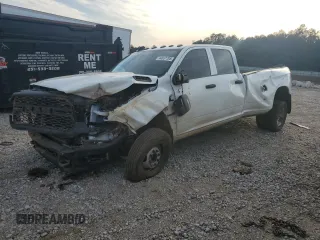 2024 Ram 3500 Tradesman with VIN 3C63RRGL7RG296058, listed as a Copart auction lot 44697705 with 59,353 mi miles and Salvage Title. Bid and sale history available at carsss.com. Image 1.