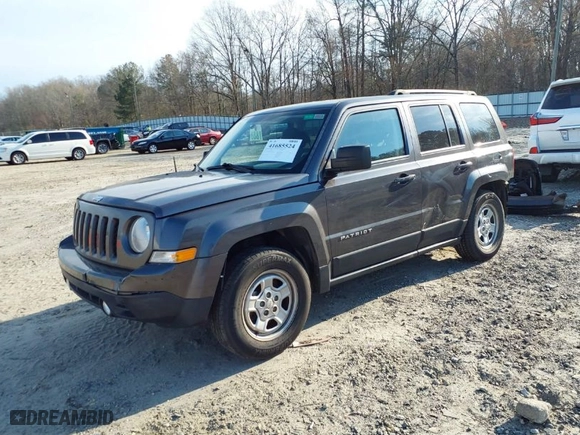 2016 Jeep Patriot Sport with VIN 1C4NJPBA0GD525550, listed as a IAAI auction lot 41685524 with 82,630 mi miles. Bid and sale history available at carsss.com. Image 2.