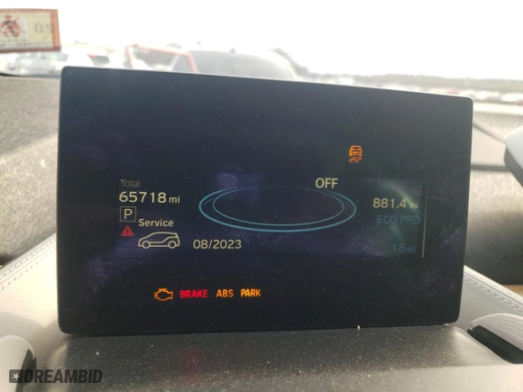 2016 BMW i3 with VIN WBY1Z4C57GV506669, listed as a Copart auction lot 40957883 with 65,718 mi miles. Bid and sale history available at carsss.com. Image 9.