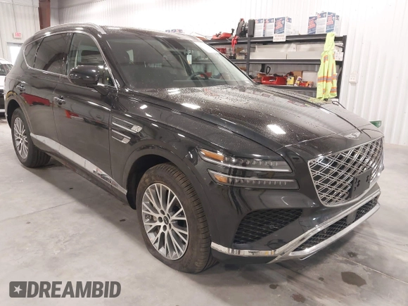 2025 Genesis GV80 Standard with VIN KMUHFESB2SU258557, listed as a IAAI auction lot 42116138 with 1,474 mi miles and . Bid and sale history available at DreamBid. Image 1.