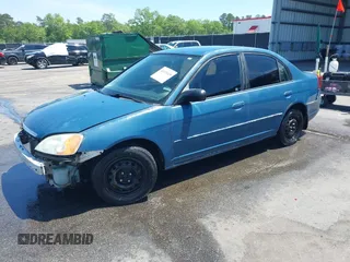 2003 Honda Civic LX with VIN 2HGES165X3H598298, listed as a IAAI auction lot 42035109 with 216,806 mi miles. Bid and sale history available at carsss.com. Image 2.