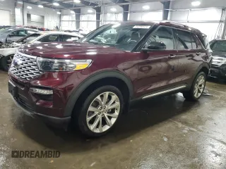 2022 Ford Explorer Platinum with VIN 1FM5K8HW4NNA06011, listed as a Copart auction lot 84296524 with 51,429 mi miles and Salvage Title. Bid and sale history available at carsss.com. Image 1.