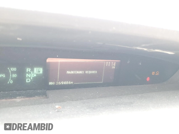2012 Toyota Prius One z VIN JTDKN3DU2C5410797, wystawiony jako Copart lot #59929345 z przebiegiem 269 486 mil mil oraz Szkoda całkowita • Salvage title. Historia ofert i sprzedaży dostępna na DreamBid. Obrazek 9.