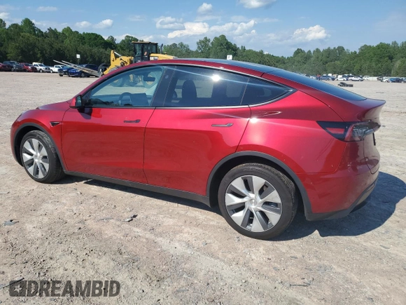 2024 Tesla Model Y Long Range z VIN 7SAYGAEEXRF071829, wystawiony jako Copart lot #56003215 z przebiegiem 29 446 mil mil oraz Szkoda całkowita • Salvage title. Historia ofert i sprzedaży dostępna na DreamBid. Obrazek 2.