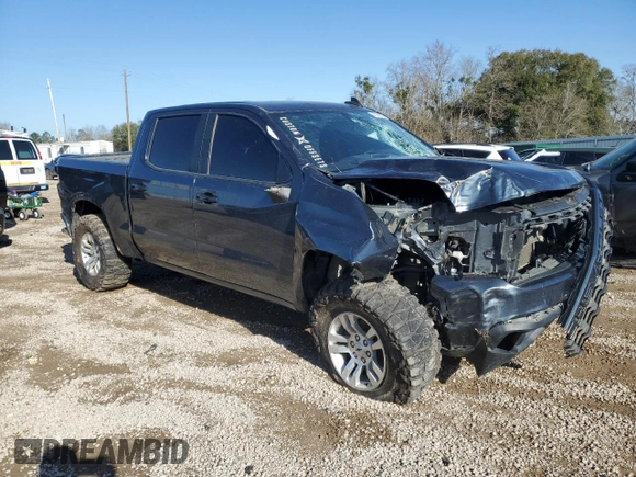 2020 Chevrolet Silverado 1500 Custom with VIN 3GCPWBEF1LG309594, listed as a Copart auction lot 47881835 with 124,433 mi miles and Salvage Title. Bid and sale history available at carsss.com. Image 4.