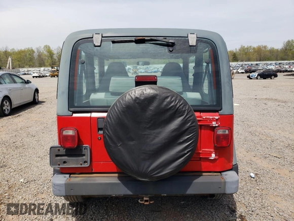 1997 Jeep Wrangler Sport with VIN 1J4FY19S2VP477079, listed as a Copart auction lot 54831895 with 254,358 mi miles and Clean Title. Bid and sale history available at carsss.com. Image 6.