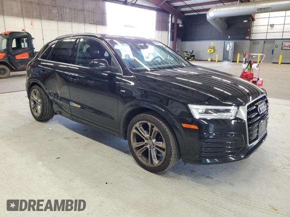 2017 Audi Q3 Prestige with VIN WA1GCCFS0HR002185, listed as a Copart auction lot 76092414 with 100,171 mi miles and Salvage Title. Bid and sale history available at carsss.com. Image 4.