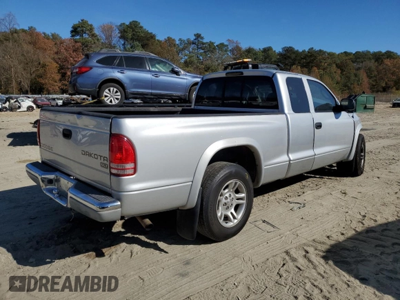 2003 Dodge Dakota SLT with VIN 1D7HL42N53S266476, listed as a Copart auction lot 79446004 with 139,911 mi miles and Salvage Title. Bid and sale history available at carsss.com. Image 3.