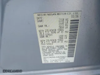 2016 Nissan Murano S with VIN 5N1AZ2MG9GN107067, listed as a IAAI auction lot 41832588 with 119,187 mi miles. Bid and sale history available at carsss.com. Image 9.