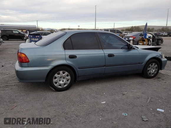 2000 Honda Civic LX with VIN 1HGEJ6672YL035550, listed as a Copart auction lot 50013625 with 158,221 mi miles and Salvage Title. Bid and sale history available at DreamBid. Image 3.