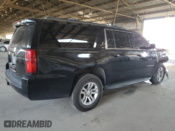 2018 Chevrolet Suburban LT with VIN 1GNSCHKC4JR361225, listed as a Copart auction lot 87774885 with 165,239 mi miles and Salvage Title. Bid and sale history available at carsss.com. Image 3.