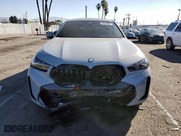2025 BMW X6 xDrive40i with VIN 5UX33EX07S9Y53337, listed as a Copart auction lot 46340085 with 1,609 mi miles and Salvage Title. Bid and sale history available at carsss.com. Image 5.