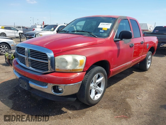 2006 Dodge 1500 SLT with VIN 1D7HA18N26S621782, listed as a IAAI auction lot 42053083 with 209,775 mi miles and . Bid and sale history available at DreamBid. Image 2.