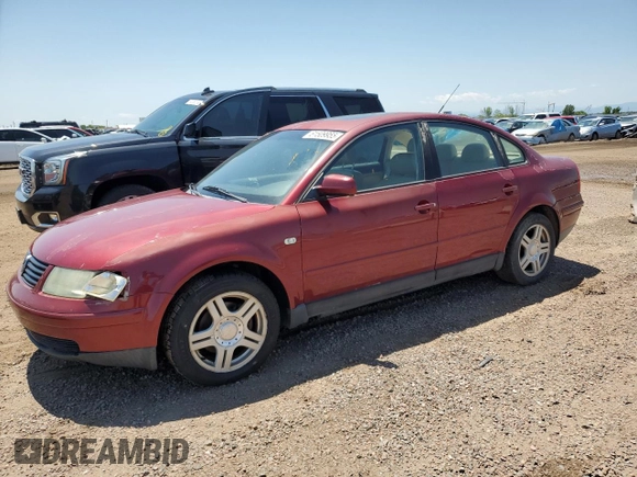 2000 Volkswagen Passat with VIN WVWPD23B9YP211602, listed as a Copart auction lot 61509955 with 121,435 mi miles and Clean title. Bid and sale history available at DreamBid. Image 1.