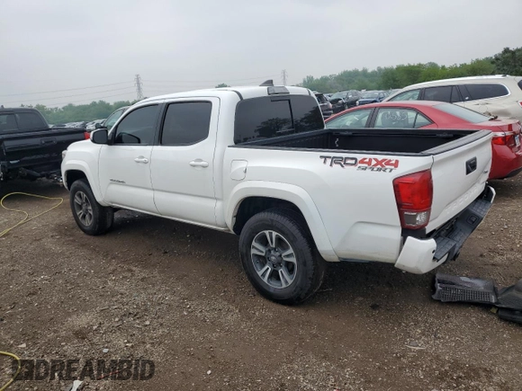2017 Toyota Tacoma SR5 with VIN 3TMCZ5AN7HM105170, listed as a Copart auction lot 57628685 with 52,654 mi miles and Salvage title. Bid and sale history available at DreamBid. Image 2.