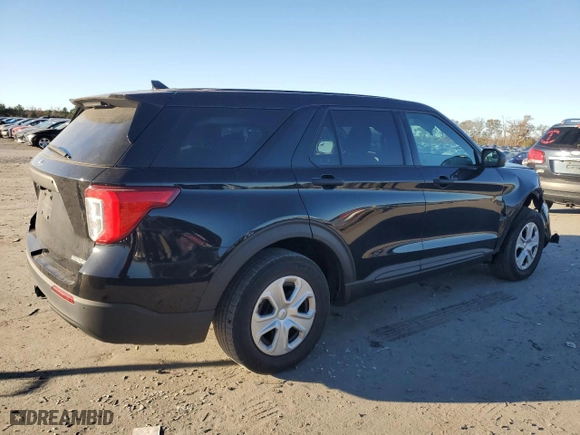 2020 Ford Police Interceptor Utility with VIN 1FM5K8ABXLGA96855, listed as a Copart auction lot 80433274 with 38,922 mi miles and Salvage Title. Bid and sale history available at carsss.com. Image 3.